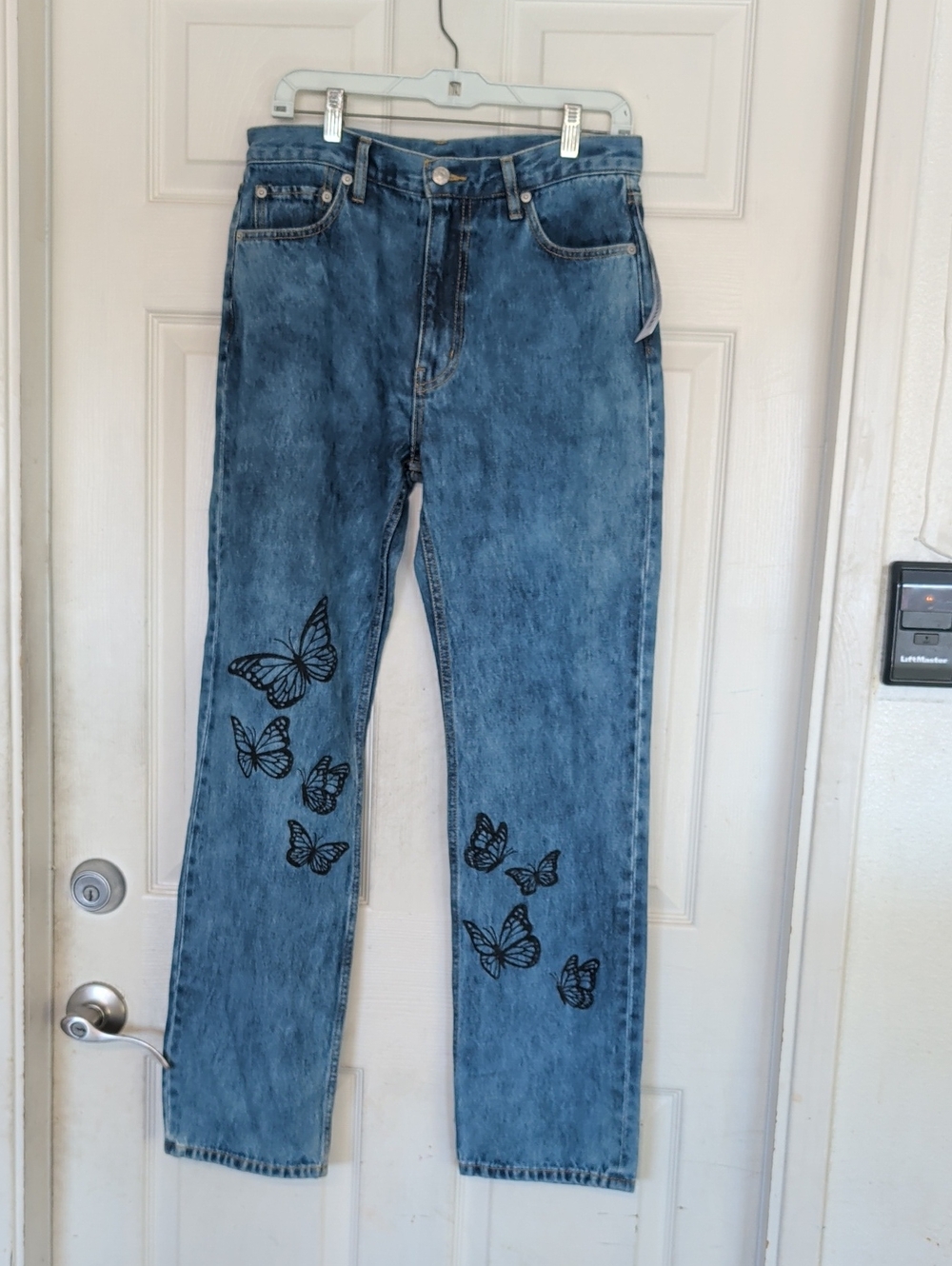 X-girl Butterfly Cotton Jeans Urban Outfitters New NWT Women Large